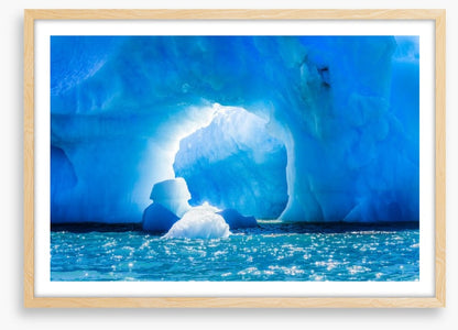 Through the ice cave