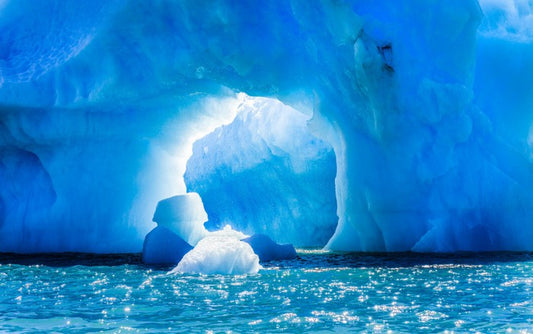 Through the ice cave