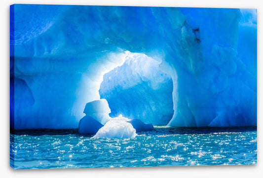 Through the ice cave