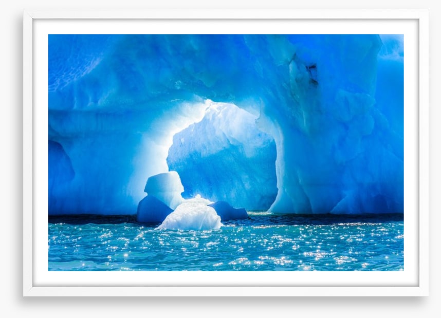 Through the ice cave
