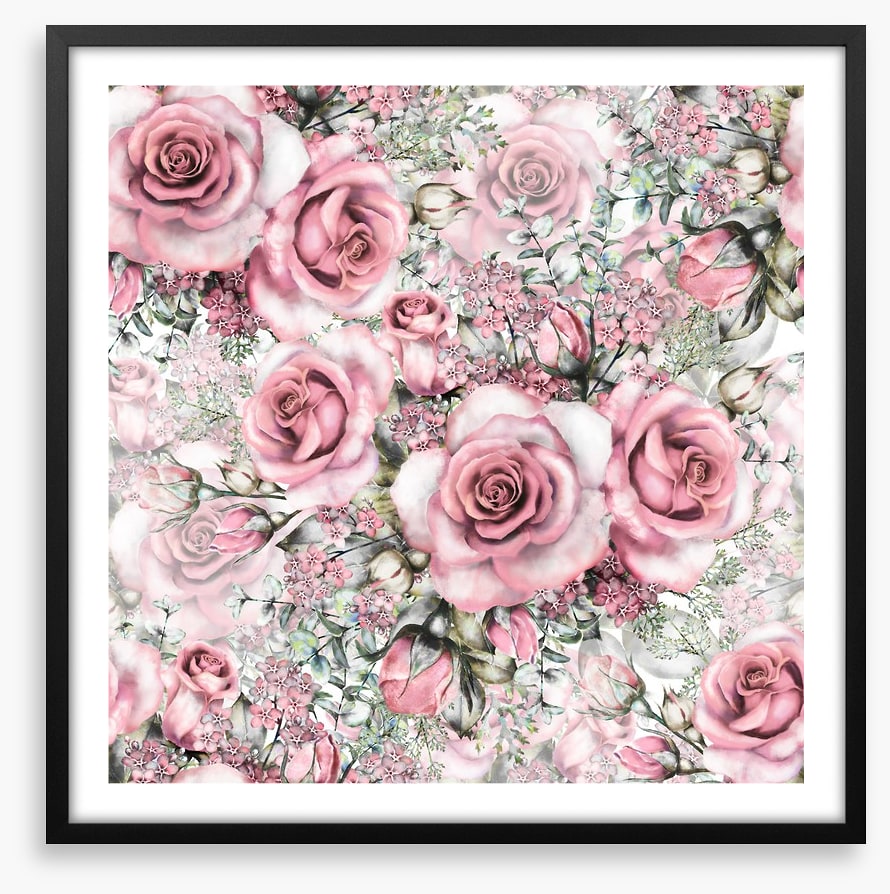 Pink vintage roses
