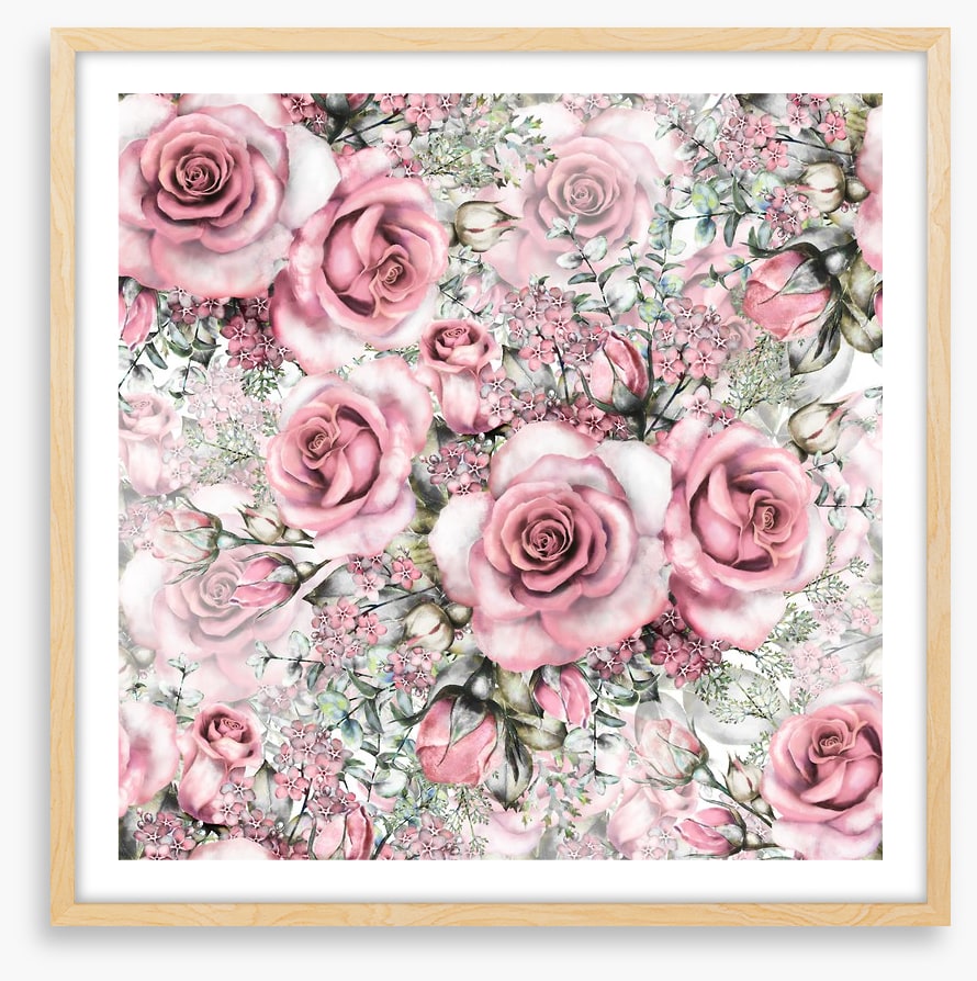 Pink vintage roses