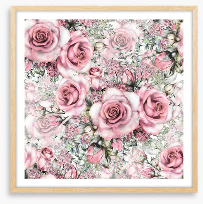 Pink vintage roses