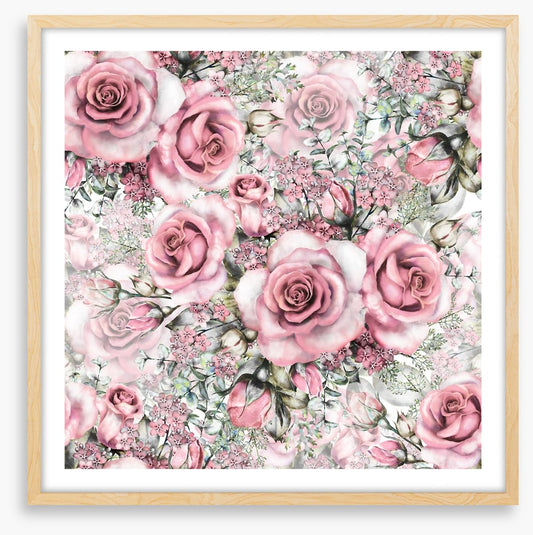 Pink vintage roses