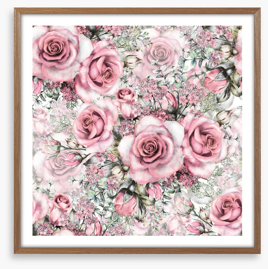 Pink vintage roses