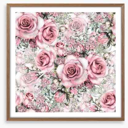 Pink vintage roses
