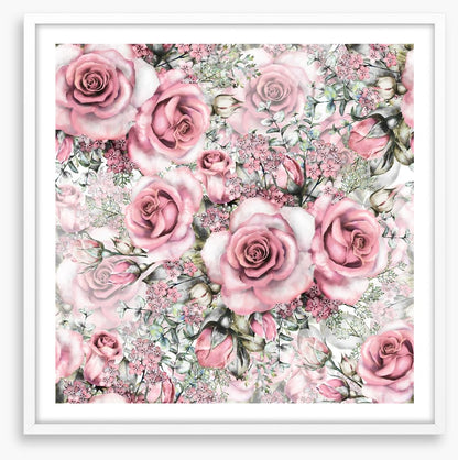 Pink vintage roses
