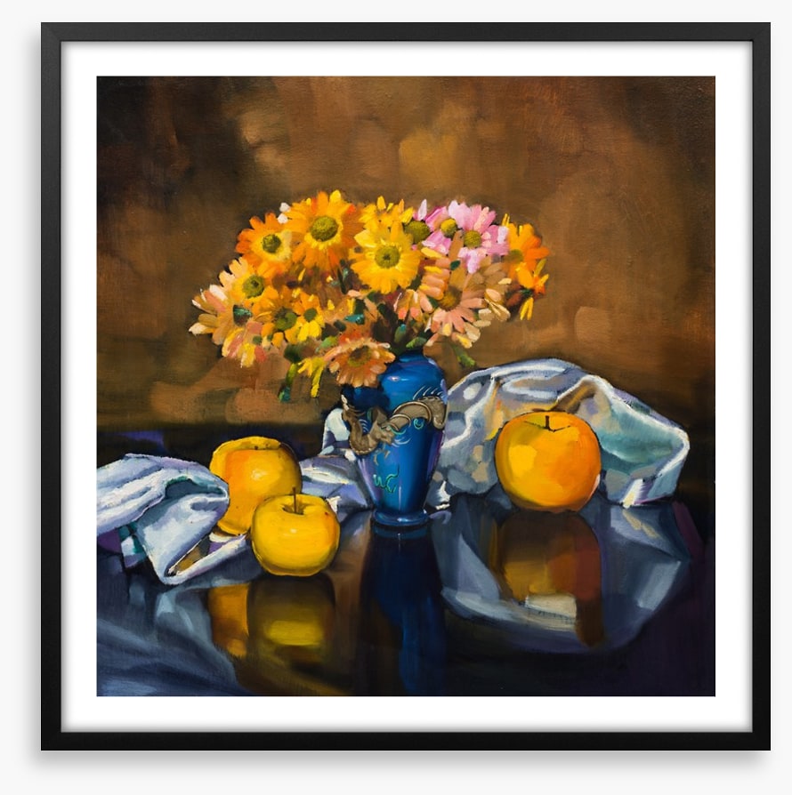 Apples in amber