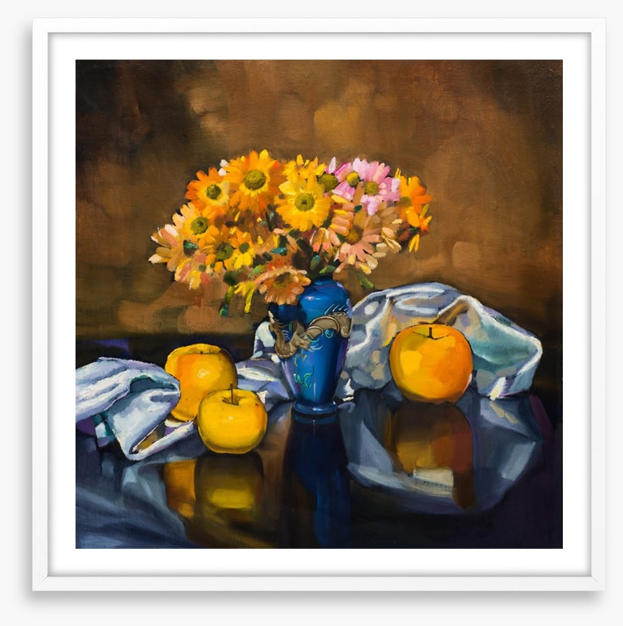 Apples in amber