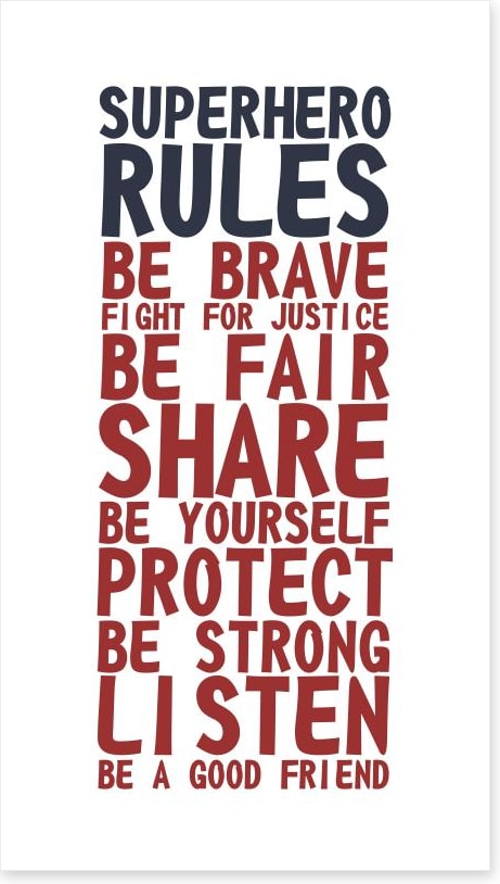 Superhero rules