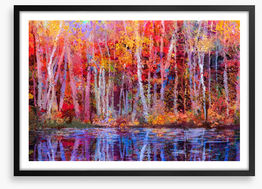 Aspens by the lake