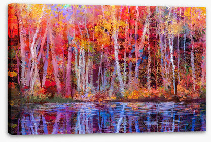 Aspens by the lake