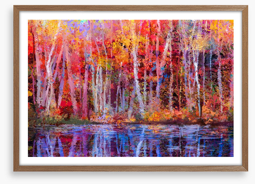 Aspens by the lake