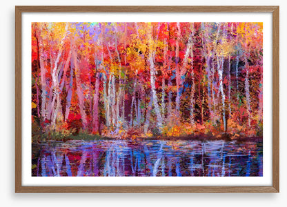Aspens by the lake