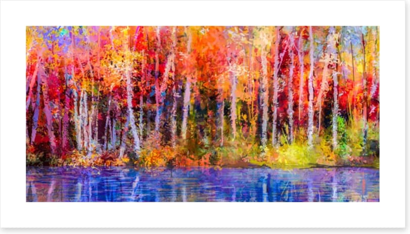 Aspen trees in fall