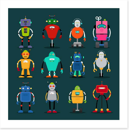Retro robots 2