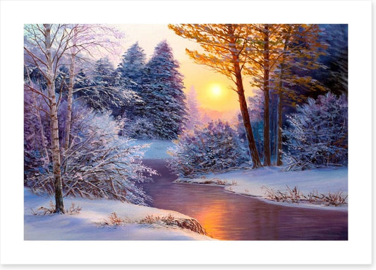 Snowy river sundown