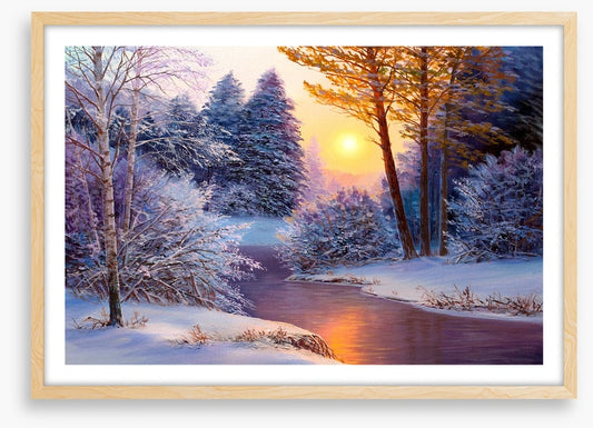 Snowy river sundown