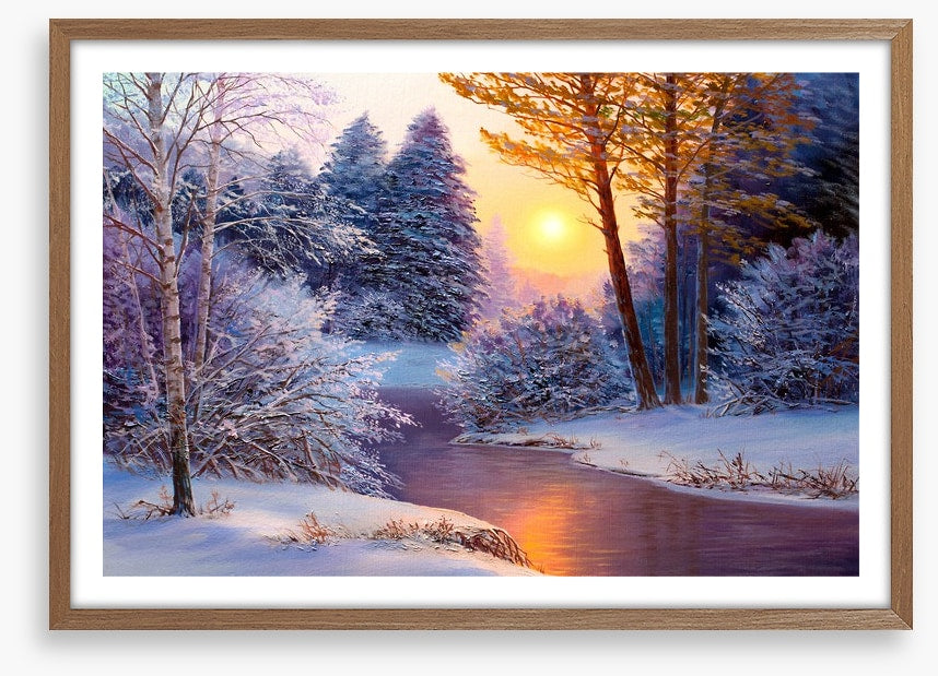 Snowy river sundown