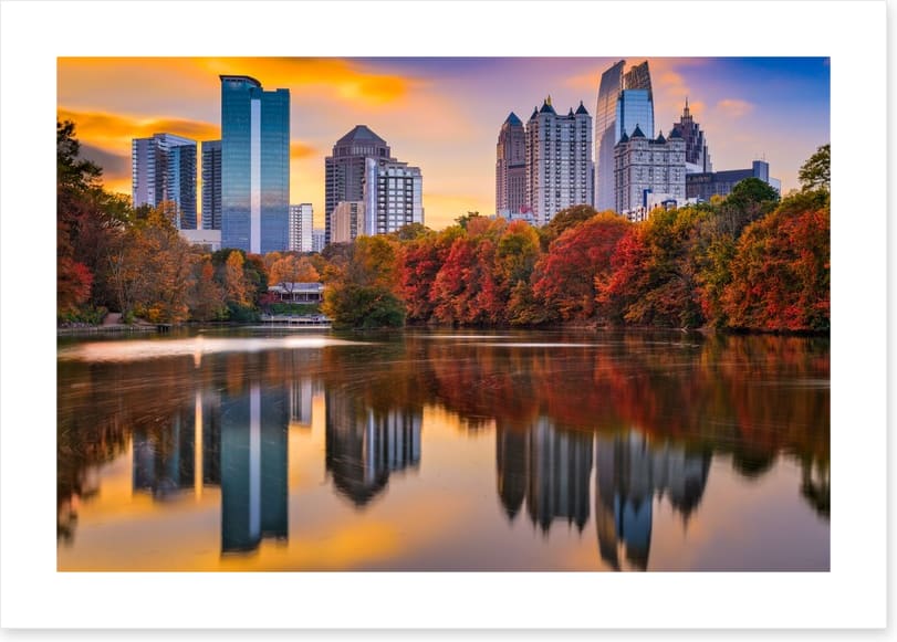 Atlanta fall reflections