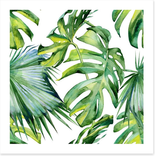 Tropical jungle leaves