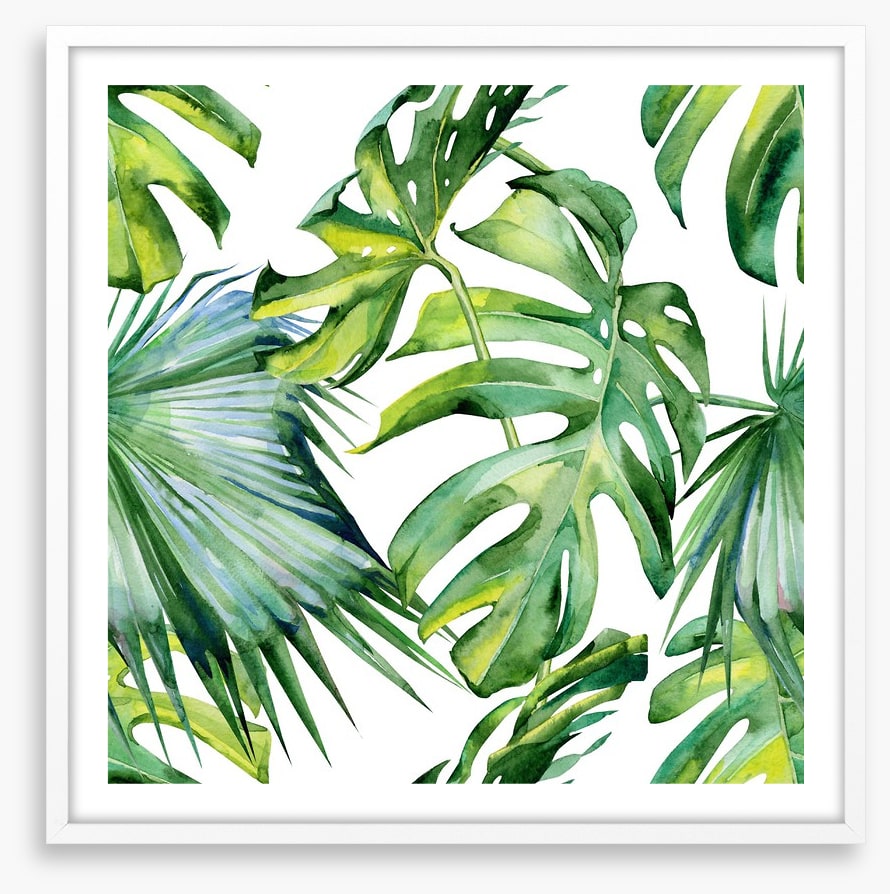 Tropical jungle leaves