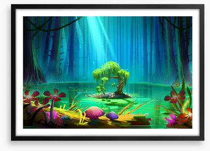 Magic lake island