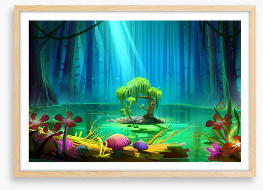 Magic lake island