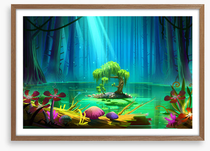 Magic lake island