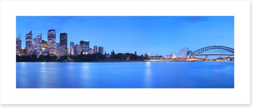 Blue dawn panorama