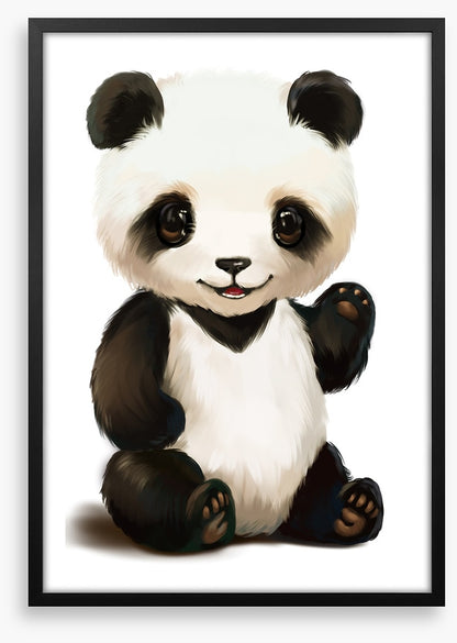 Little panda wave