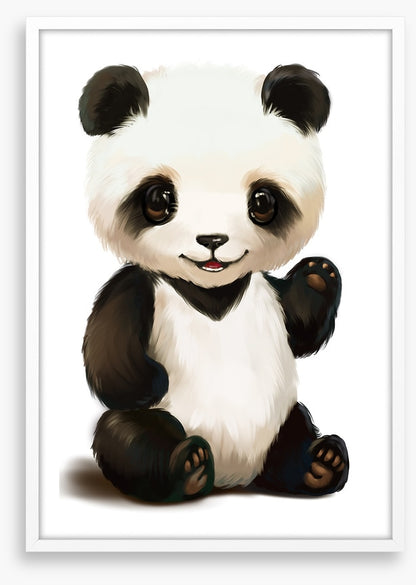 Little panda wave