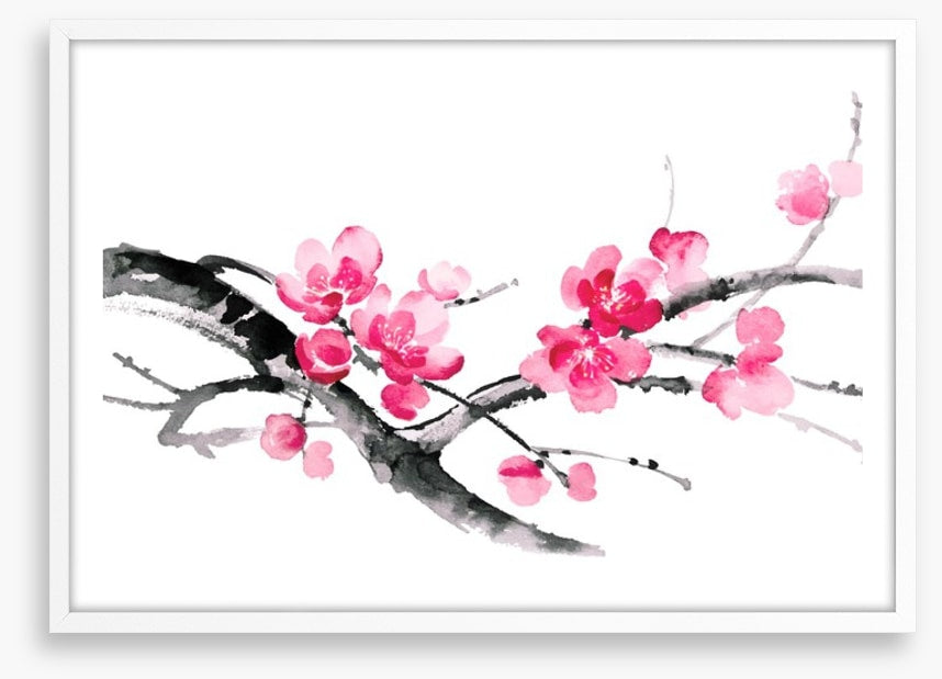 Cherry blossom branch
