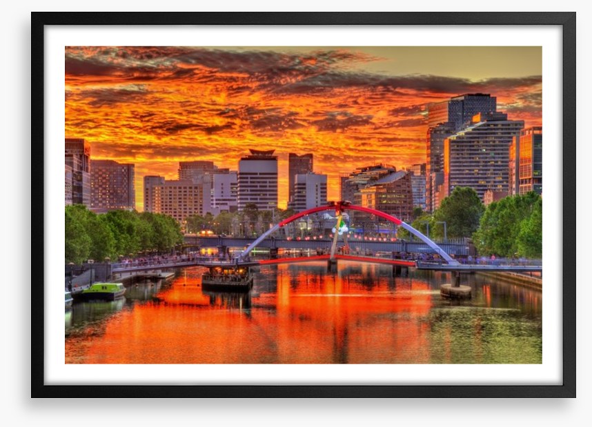 Sunset over the Yarra