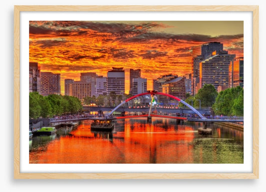 Sunset over the Yarra