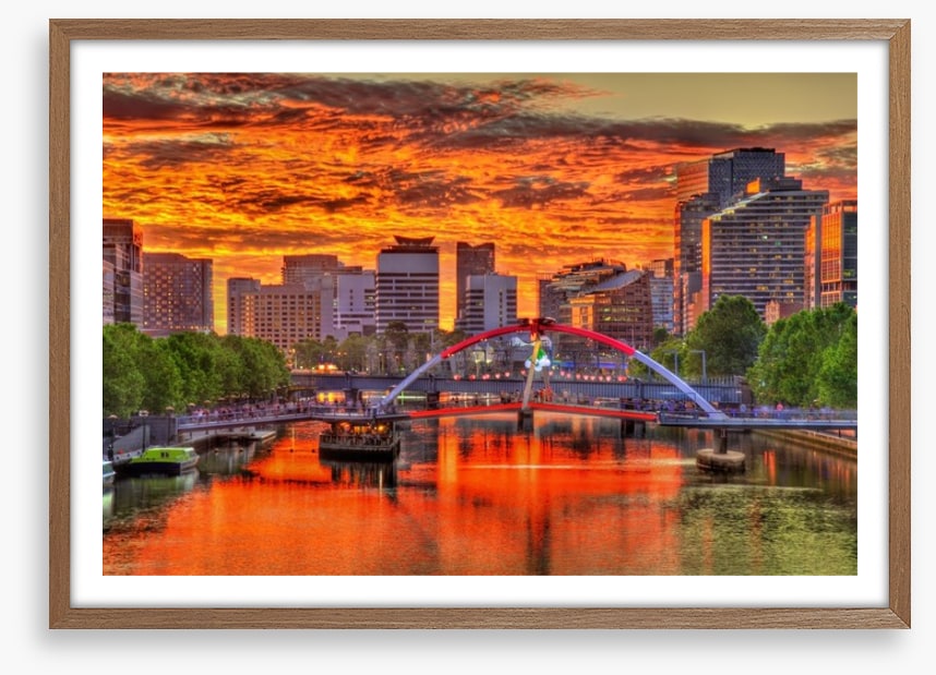 Sunset over the Yarra
