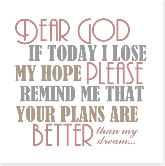 God plans better