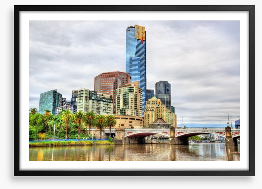Skyline of Melbourne from the Yarra