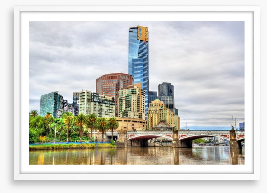 Skyline of Melbourne from the Yarra