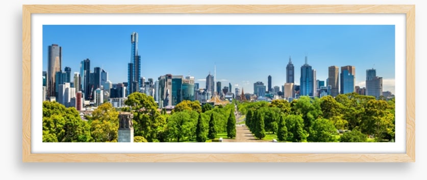 Melbourne parkland panorama