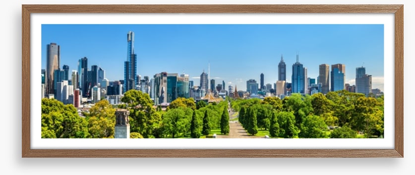 Melbourne parkland panorama