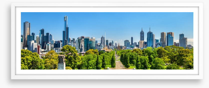 Melbourne parkland panorama