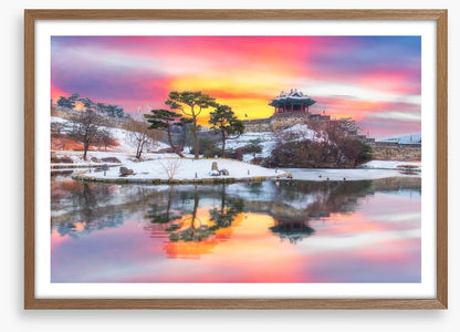 Suwon Hwaseong fortress sunset