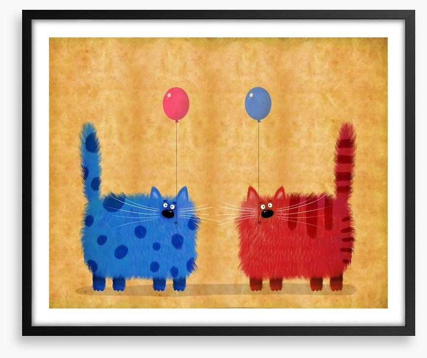 Red cat blue cat