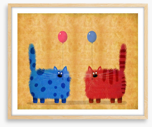 Red cat blue cat