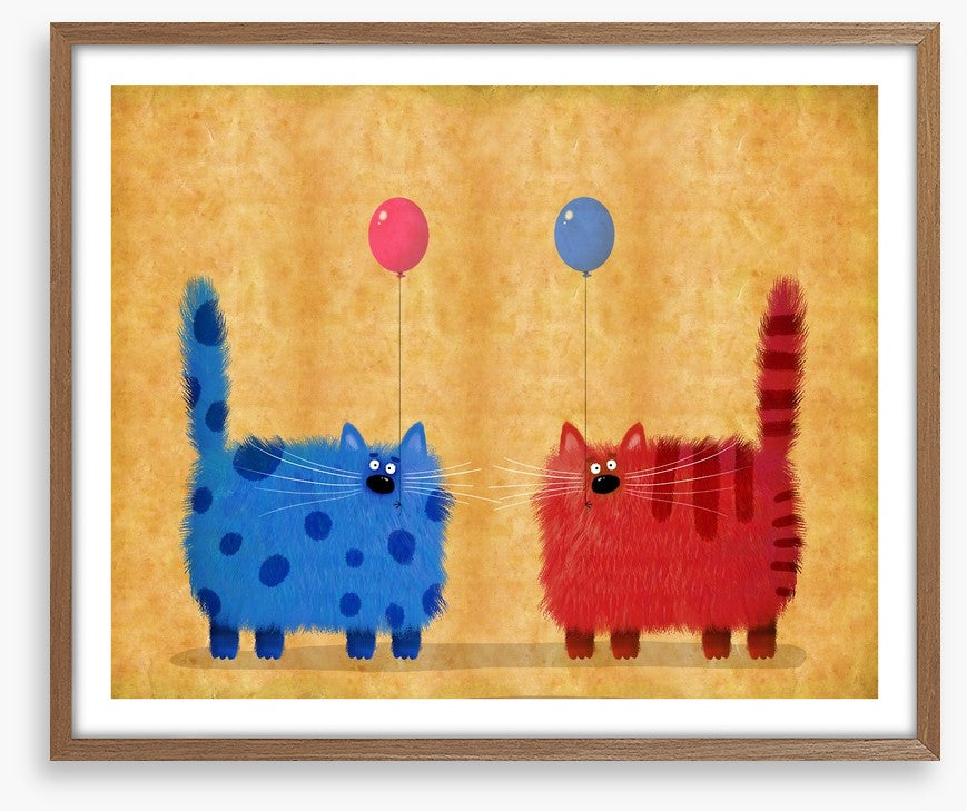 Red cat blue cat