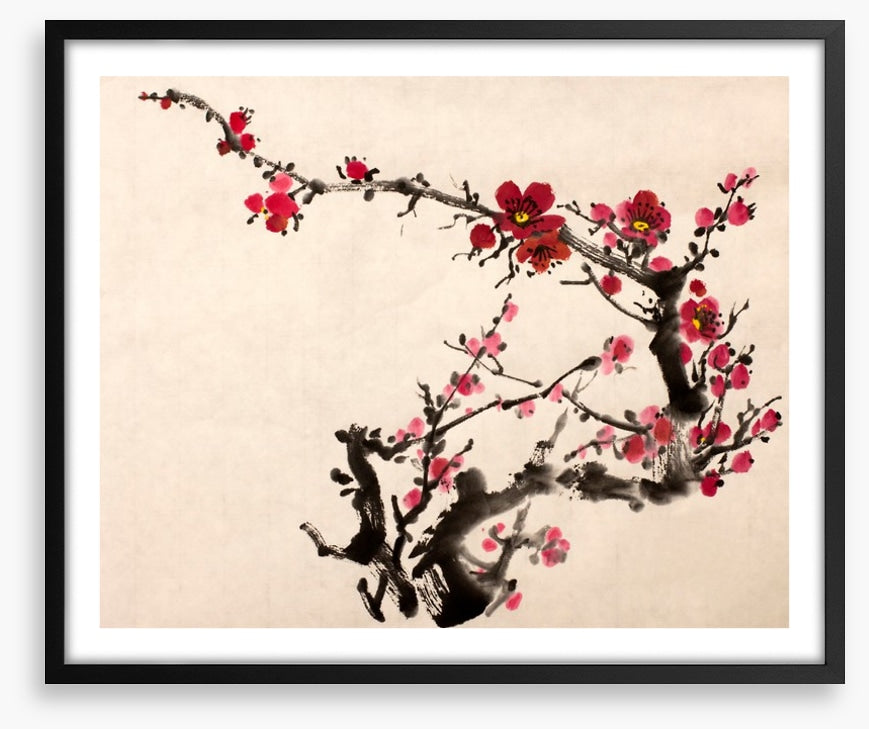 Red plum blossom