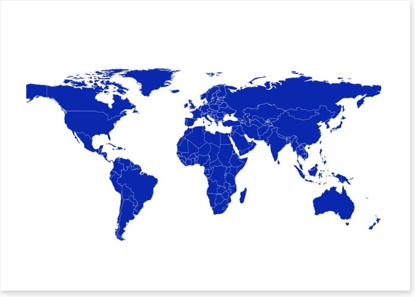 Rolling blue world