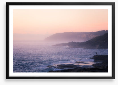Lone rock fisherman