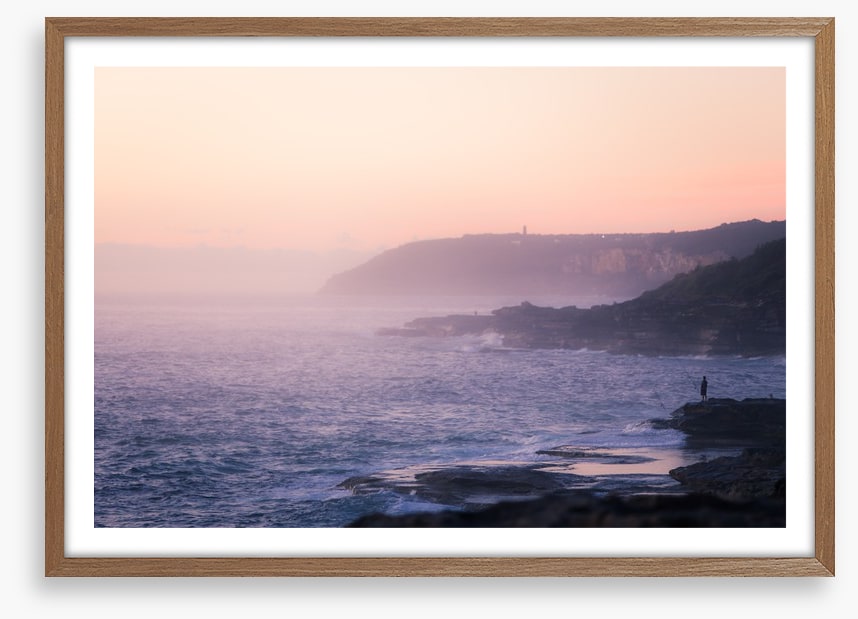 Lone rock fisherman